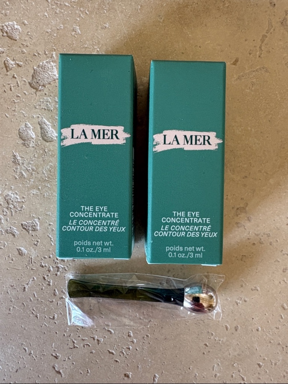 LA MER Travel / Sample Size - 2 x The Eye Concentrate + Silver Tipped Applicator